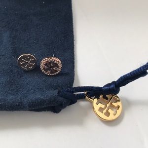 Tory Burch Jewelry - New Tory Burch crystal logo stud earrings Tory Burch Jewelry - New Tory Burch crystal logo stud earrings